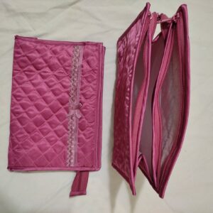 Three Zip Organizer for Make-Up and Accessories - Pink - Organizer for Jewellery